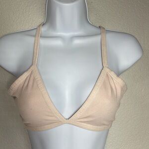Nollie Pale Pink Strappy Back Bra Bralette Size Small S